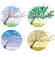 Four seasons vector image