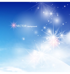 Blue winter background vector image
