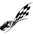 Checkered flag - symbol racing vector image