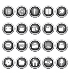 Business and office icons set Business and office icons set vector image