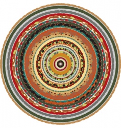 Oriental circular background vector image