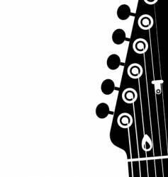Guitar head vector image
