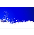 Christmas background with snowflake vector image