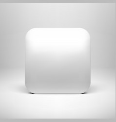 Technology White Blank App Icon Template vector image