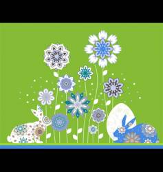Easter greeting card vector image