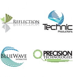 Technical logos vector image