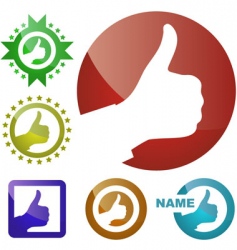 Thumbs up vector image