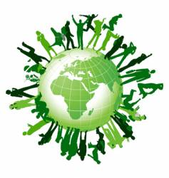 Global community vector image