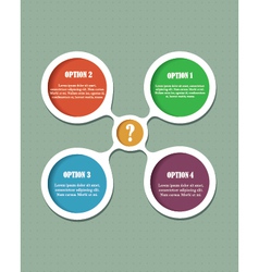 Abstract option bubbles vector image