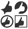 Thumbs up vector image