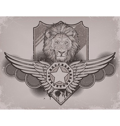 Grunge vintage emblem vector image