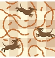 Lucky dogs with sausages vector image