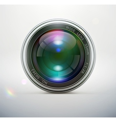 Camera lens vector image