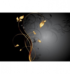 Floral frame vector image