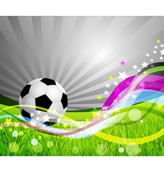 Soccer ball background vector image