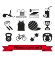 Fitness icon vector image