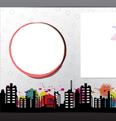 Advertise layout brochure design vector image