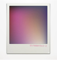 Polaroid photo frame vector image