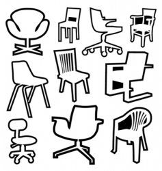 Chairs Chairs vector image