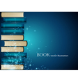 Book heap background vector image
