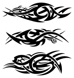 Abstract tribal flames vector image