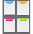 Set of trendy web banners vector image