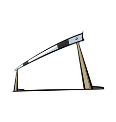 The hurdle vector image