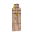 A building stand on vector image