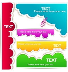 Colorful bubble for speech vector image