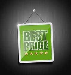 Best price signs hanging with chain vector image