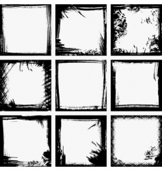 Grunge frames vector image