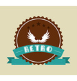 Retro ribbon vector image