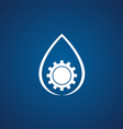 Factory logo over blue Factory logo over blue vector image
