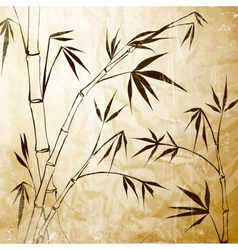 Bamboo Painting vector image