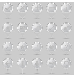 Glass pointers vector image