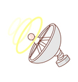 A view of receiver vector image