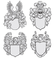 Set of aristocratic emblems No3 vector image