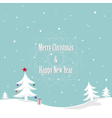 Christmas card vector image