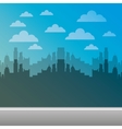 Cityscape pixelated isolated icon Cityscape pixelated isolated icon vector image