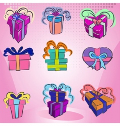 Gift box vector image