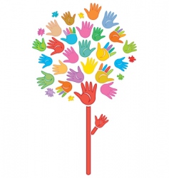 Abstract tree vector image