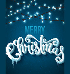 Merry christmas poster Merry christmas poster vector image