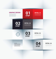 Business step paper lines and numbers vector image