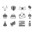 Holiday icons vector image