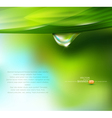 Drop of dew on a background vector image