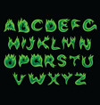 Acid flame alphabet vector image
