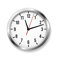 White clock Royalty Free Vector Image - VectorStock