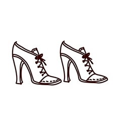 A pair of shoes vector image
