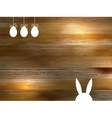 Easter Wood Background vector image