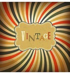 Grunge vintage background vector image